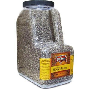 Gourmet Ground Black Pepper by It’s Delish, 5 LB Restaurant Gallon Size Container Jug with Handle - 1 of 4