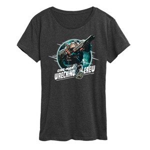 Women's - Disney - One Man Wrecking Crew Short Sleeve Graphic T-Shirt - 1 of 4