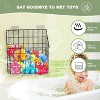 Ridstar 2-Piece Wall-Mounted Large Metal Bathtub Toy Storage Rack-Black - 2 of 4