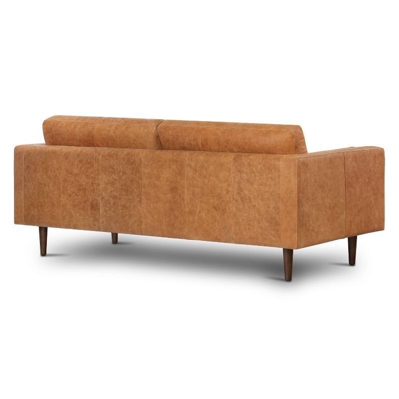 Florence Mid-Century Modern Sofa Cognac Tan - Poly &#38; Bark, 4 of 16