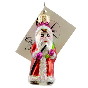 Christopher Radko 2.25 In Nicky Ornament Santa Christmas Tree Ornaments - 1 of 2