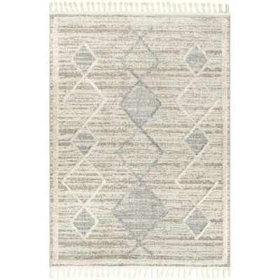 Nuloom Blanche Moroccan Lattice Tasseled Indoor Area Rug