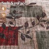 Modern Floral Area Rug Indoor Large Washable Floor Carpet Rug Contemporary Aesthetic Bedroom Rug Non Slip Accent Throw Rug for Dining Room Bedroom - 4 of 4
