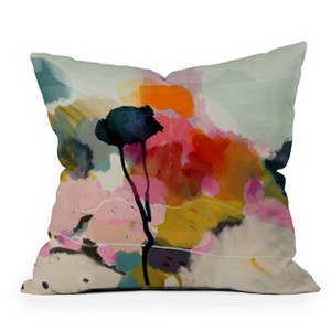 Lunetricotee Paysage Abstract Square Throw Pillow - Deny Designs - 1 of 4