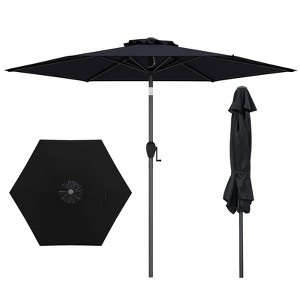 Tangkula 7.5 ft Patio Umbrella Outdoor Heavy Duty Market Umbrella w/ Push Button Tilt - 1 of 4