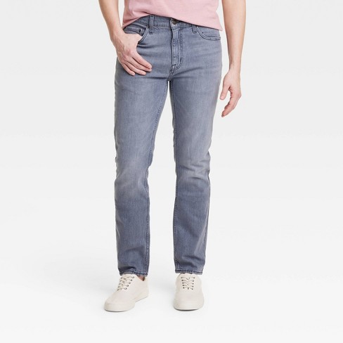 Men's Big & Tall Lightweight Colored Slim Fit Jeans - Goodfellow & Co™ Blue  Denim 42x36
