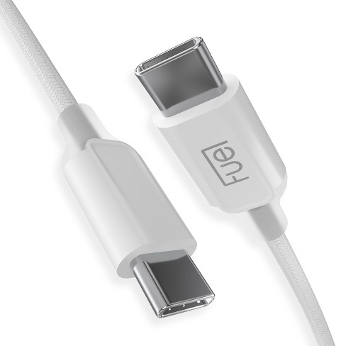 Fuel Usb-c To Usb-c Braided Charging Cable 6.5 Feet - Frosted White : Target