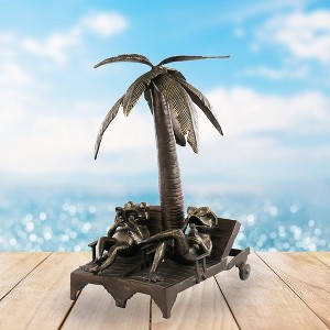 SPI Home Vacation Garden Sculpture – 24" Tall Aluminum Outdoor Decor with Relaxing Animal Design - 1 of 4