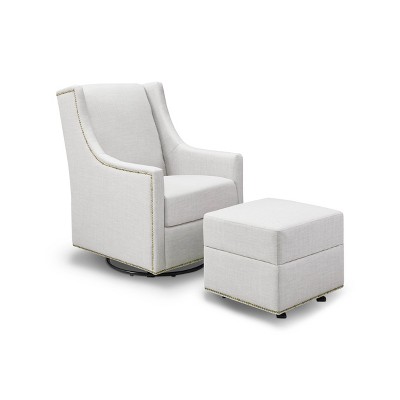 swivel glider with gliding ottoman