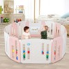 Infans 14 Panels Baby Safety Playpen Kids Safety Activity Play Center w/ Drawing Board - image 3 of 4