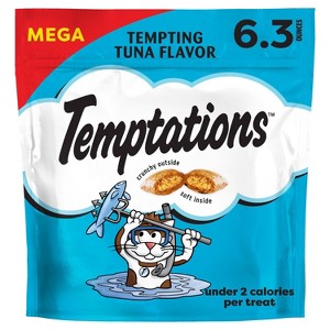 Temptations Classic Tempting Tuna Flavor Crunchy Cat Treats - 6.3oz - 1 of 4
