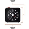 Marathon Mini Non-Ticking Analog Alarm Clock with Auto Back Light And Snooze Function - 4 of 4