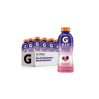 Gatorade Fit Electrolyte Beverage, Blackberry Raspberry - 16.9 Fl Oz Bottle (Pack of 12)