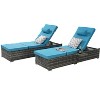 CAVINAS Outdoor Patio Seating Sets with Patio Pool Chairs Tanning Lounges,Seating Sets with Cushion for Backyard Garden - 4 of 4
