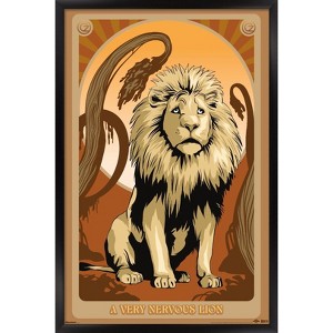 Trends International Wicked: For Good (2025) - A Very Nervous Lion Framed Wall Poster Prints - 1 of 4