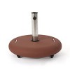 Okak Round Umbrella Base for Pole Diameter from 1.6-2.2Inch, Umbrella Base with Wheels and Concrete Inside, Umbrella Stand for Home - 4 of 4
