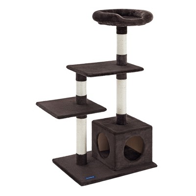 Randolph 43" Brown Plush Multi-Tier Cat Tree