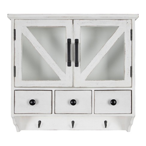 Timberlake Wall Mount Storage Cabinet in White