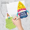 Big Dot of Happiness Gnome Birthday - Shaped Fill-In Invitations - Happy Birthday Party Invitation Cards with Envelopes - Set of 12 - image 2 of 4