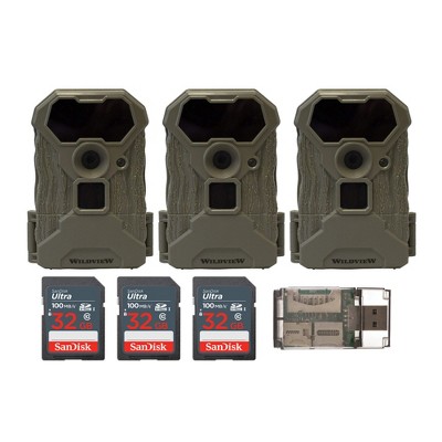 Stealth Cam Wildview 12 Megapixel Infrared Trail Camera Bundle (3-Pack)