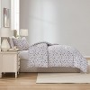 Nestl Modern Comforter, 3pc Floral Comforter Set, Floral Bedding Set - 2 of 4
