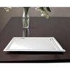 HomeRoots 16" Silver Stainless Steel Serving Tray - 2 of 4