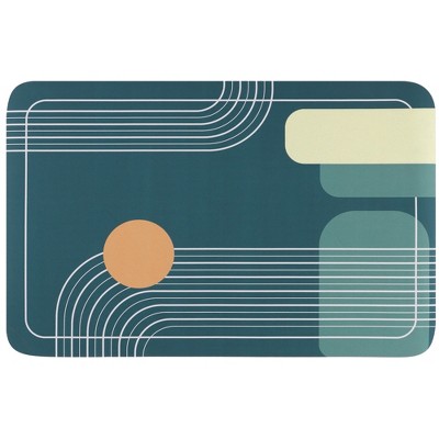 Unique Bargains Abstract Non-Slip Absorbent Shower Bathtub Easy to Clean Bath Mat 1 Pc