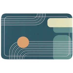 Unique Bargains Abstract Non-Slip Absorbent Shower Bathtub Easy to Clean Bath Mat 1 Pc - 1 of 4