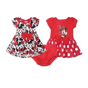 Disney Baby Girls Minnie Mouse Rock The Dots Two Pack Dresses for Infants to Big Kids - 1 of 4