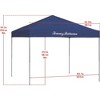 Tommy Bahama Patented Pop Up Canopy EZ Open Tent with Roller Bag and tent Spikes, for All Outdoor Activities, Blue, 10 x 10 Feet - 3 of 4