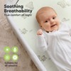 KeaBabies Organic Bassinet Sheet for Baby Girls, Boys, 2-Pack Soothe Bassinet Fitted Sheets, Bedside Bassinet Mattress Sheet - 4 of 4