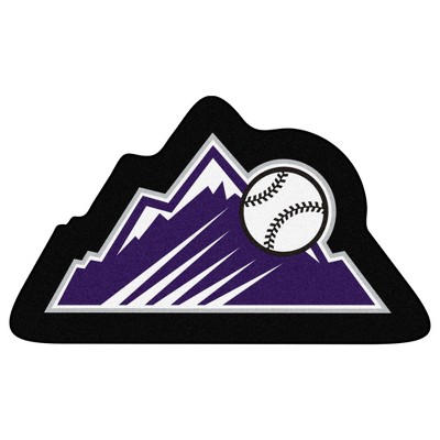 MLB Colorado Rockies 30"x33" Mountains Logo Mascot Rug