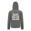 Everyday Kids Cool Big Sis Club Girls Zip Up Hoodie – Colorful Sibling Sweatshirt - 2 of 4