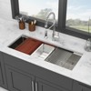Gulches 45"x19" Single Bowl Undermount Workstation Kitchen Sink, 16 Gauge 304 Stainless Steel - 2 of 4