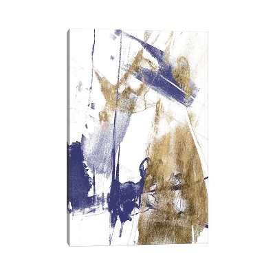 iCanvas Glam and Black II Blue by Jennifer Goldberger Canvas Print Wall Art