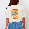 S.W. Smiley Sardines Can - Women's Garment Dyed Graphic T-Shirt - 3 of 4