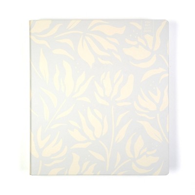 Yoobi Evolve 1&#34; Ring Binder Light Blue Graphic Floral