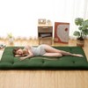 Solid Japanese Floor Mattress Indoor Furniture Living Room Bedroom Futon Mattress, Foldable & Portable Tatami Mat Roll Up Camping Mattress Pad - 2 of 4