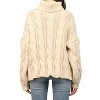 Women's Cable Knit Turtleneck - Fate - 3 of 3