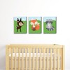 Big Dot of Happiness Woodland Creatures - Gender Neutral Forest Animal Nursery Wall Art & Kids Room Decor - 7.5 x 10 inches - Set of 3 Prints - 2 of 4