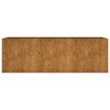vidaXL Garden Raised Bed in Corten Steel, Rust-Resistant, Outdoor Planter for Flowers, Herbs, and Vegetables - 39.4"x39.4"x13.2 - Easy Assembly - 4 of 4