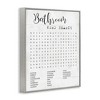 Stupell Industries Bathroom Word Search Family Fun Framed Giclee Art - 2 of 4