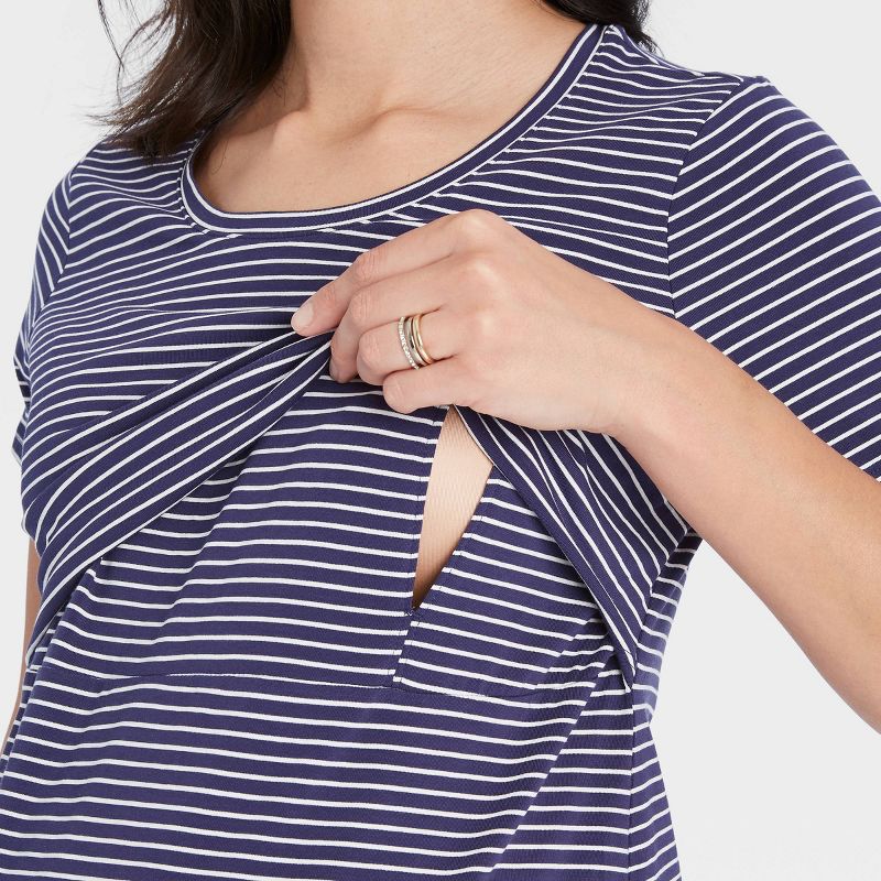 Short Sleeve Nursing Maternity T-Shirt - Isabel Maternity by Ingrid & Isabel™, 3 of 4