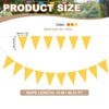 Unique Bargains 49ft Felt Fabric Triangle Bunting Garland Party Banner 1 Pcs - 2 of 4