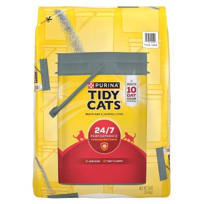 Tidy Cats 24/7 Performance Clumping and Odor Control Pail Refill Cat Litter - 34lbs
