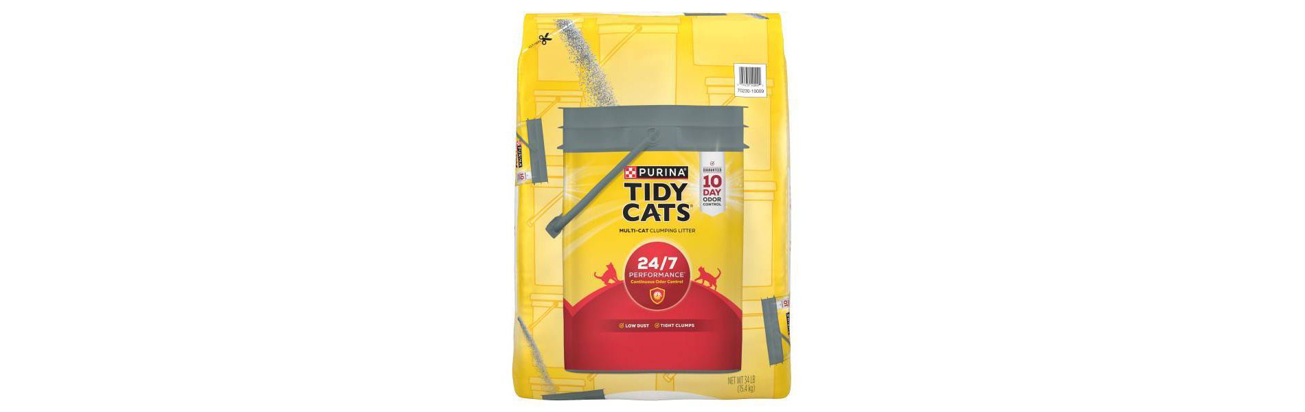 Tidy Cats 24/7 Performance Clumping and Odor Control Pail Refill Cat Litter - 34lbs