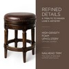 Maven Lane Pullman Backess Kitchen Stool with Vegan Leather Upholstery - image 3 of 4