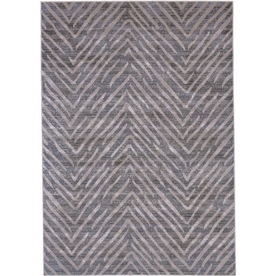 Waldor Modern Herringbone Gray Area Rug