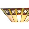 Chloe Lighting Giles Tiffany-Style 1 Light Mission Indoor Wall Sconce 12"Wide - 4 of 4