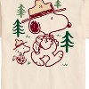 Men's - Peanuts - Snoopy Woodstock Hiking Short Sleeve Graphic T-Shirt - 2 of 4